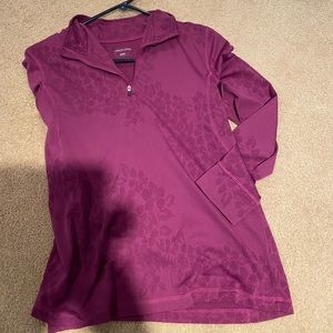 Purple workout top cute design